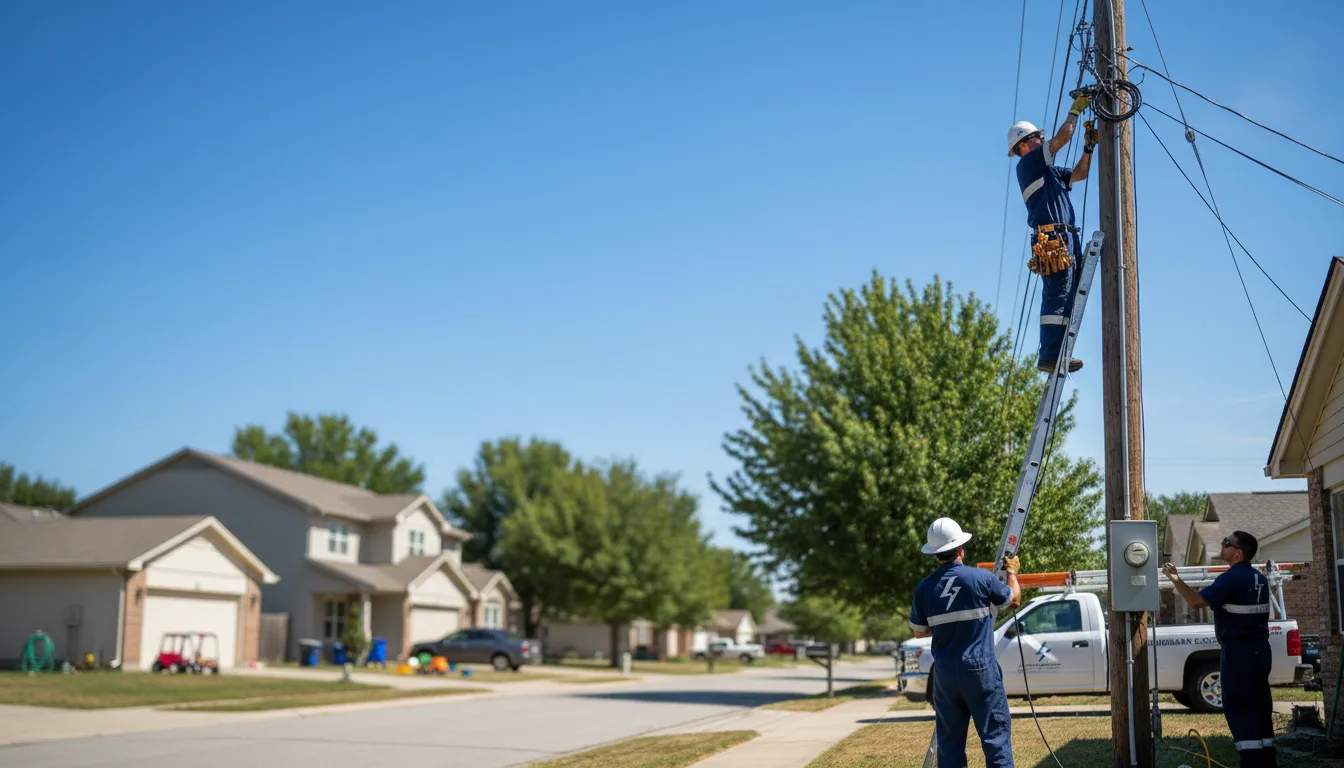 Residential electrician providing installation services in Mooseheart, IL